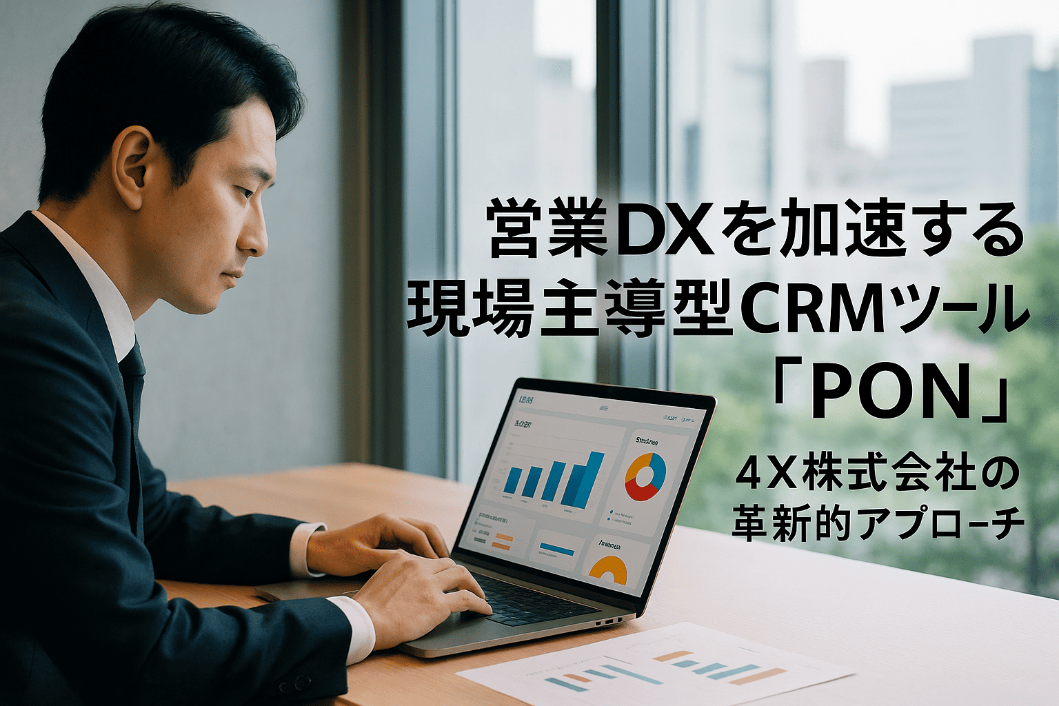 営業DXを加速する現場主導型CRMツール「PON」｜4X株式会社の革新的アプローチ